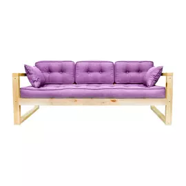 Диван AS Алекс б 178x73x64 сосна/фиолетовый