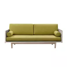 Диван AS Джоди 205x100x65 беленый дуб/зеленый