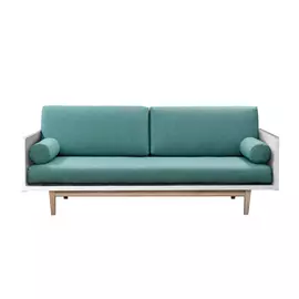 Диван AS Джоди 205x100x65 белый/бирюзовый