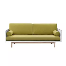 Диван AS Джоди 205x100x65 белый/зеленый