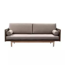 Диван AS Джоди 205x100x65 орех/бежевый