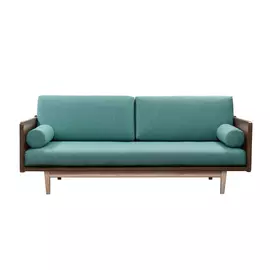 Диван AS Джоди 205x100x65 орех/бирюзовый