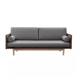 Диван AS Джоди 205x100x65 орех/серый