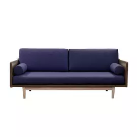 Диван AS Джоди 205x100x65 орех/синий