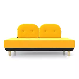 Диван AS Тера 192x80x91 желтый велюр