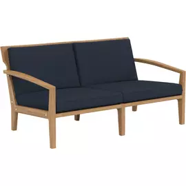Диван двухместный 780в х 1495ш х 890г тик темно-синий - VO.12.05.163