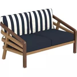 Диван двухместный 830в х 1300ш х 765г ироко марина/темно-синий - LG.12.05.210