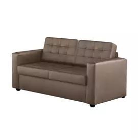 Диван ФC Нубия натуральная кожа 160x86x86 серо-бежевый