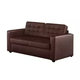 Диван ФC Нубия натуральная кожа 160x86x86 красно-коричневый