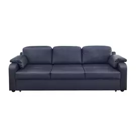Диван ФС Надия натуральная кожа темно-синий 234x88x88