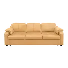 Диван ФС Надия натуральная кожа золотой 234x88x88