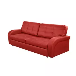 Диван ФС Натиша натуральная кожа красный 240x88x94