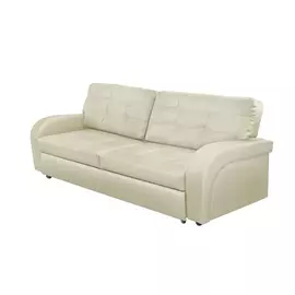 Диван ФС Натиша натуральная кожа молочный 240x88x94