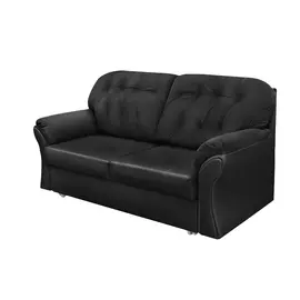 Диван ФС Ноа натуральная кожа черный 205x96x98