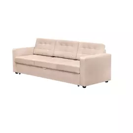 Диван ФС Нубия натуральная кожа кремовый 239x86x89