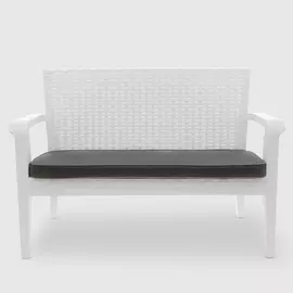 Диван Rainbow Alaska белый 125х62х81 см с подушкой