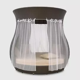 Диван-шезлонг NS Rattan с крышей (LOUNGE BED/LBR-02F/GBE/BR-02F)