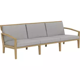 Диван трехместный 780в х 2190ш х 890г ироко светло-серый - VO.12.06.098