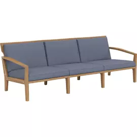 Диван трехместный 780в х 2190ш х 890г тик карбон - VO.12.06.080