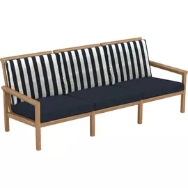 Диван трехместный 870в х 2190ш х 865г тик марина/темно-синий - BR.12.06.086