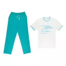 Домашний мужской комплект Pantelemone PDK-220 серо-бирюзовый 46