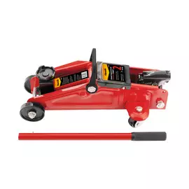 Домкрат Sparta гидравлический подкатной, 2 т, h подъема 140–285 мм, в пласт. кейсе, compact