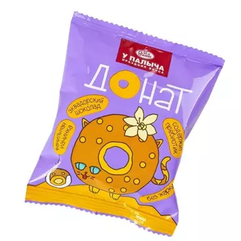 Донат От Палыча с карамельным шоколадом и ванильной начинкой 30 г