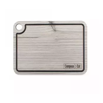 Доска разделочная ComposeEat с желобом белое дерево 24x18 см