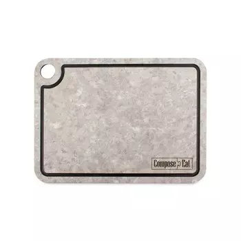 Доска разделочная ComposeEat с желобом мрамор 24x18 см