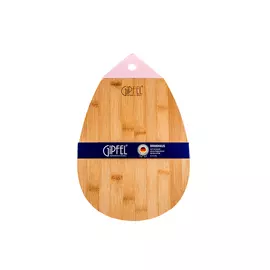 Доска разделочная Gipfel brinkhaus 26х20х2.7см c розовым силиконовым подвесом.