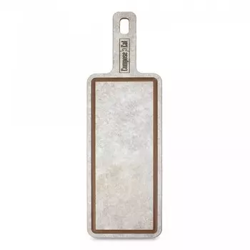 Доска с желобом ComposeEat шунгит белый 36х12 см