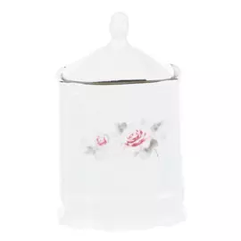 Доза для специй 150 мл; декор Бледные розы, отводка платина Thun1794