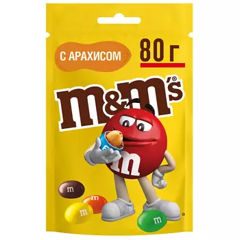 Драже M&M's с арахисом 80 г
