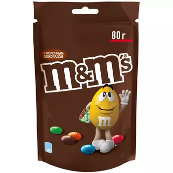 Драже M&M's с молочным шоколадом 80 г