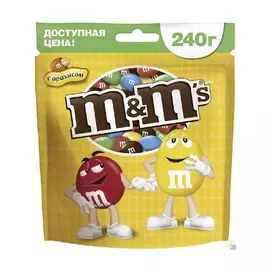 Драже M&amp;M's с молочным шоколадом и арахисом 240 г