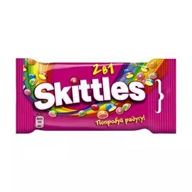 Драже Skittles 2в1, в разноцветной глазури, 38 г