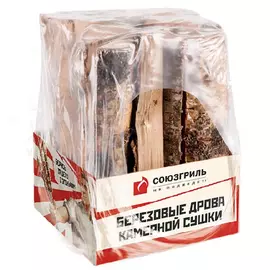 Дрова Союзгриль камерной сушки фасованные береза 6 кг