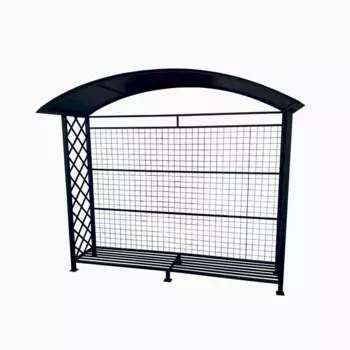 Дровник Kovmangal кованный с сеткой 2