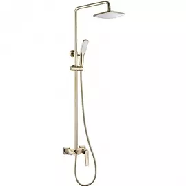 Душевая стойка Boheme Venturo золотая 25х56,1х122 см