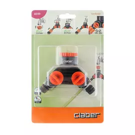 Двухканальный распределитель Claber резьба 1/2-3/4