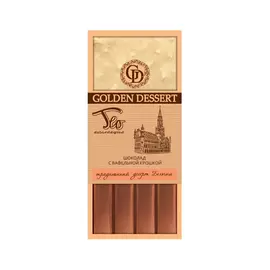 Двухслойный шоколад GOLDEN DESSERT вкус Бельгии вафельной крошкой 100 г