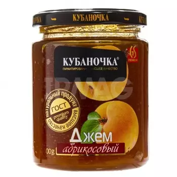 Джем Кубаночка абрикосовый, 300 г