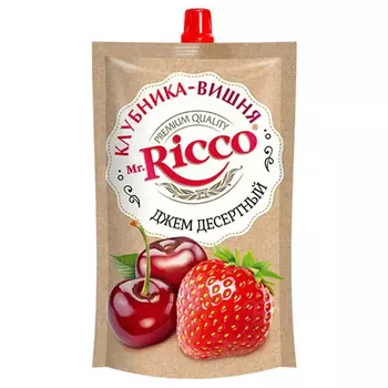 Джем Mr.Ricco Клубника-Вишня 300 г