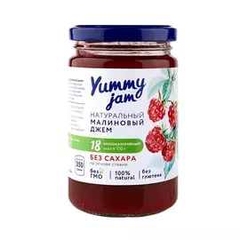 Джем Yummy малиновый, без сахара 350 г