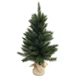 Ель искусственная Triumph Tree Forest Frosted Burlap 90 см (386253)
