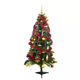 Ель искусственная Yuzu Christmas Tree с игрушками и гирляндой 150 см