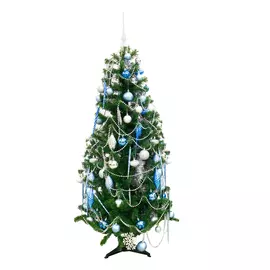 Ель искусственная Yuzu Сhristmas Tree с игрушками и гирляндой 150 см