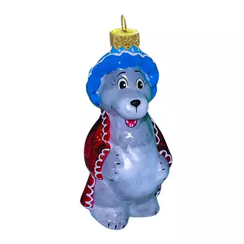 Елочное украшение Коломеев "Серый волк", в подарочной упаковке, h-12 см