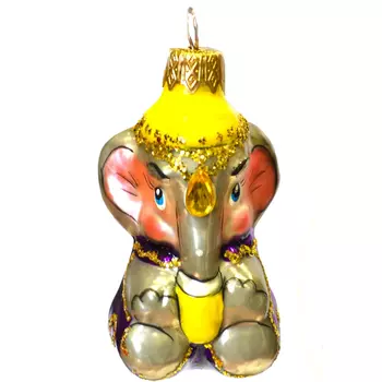 Елочное украшение Коломеев "Слоник", серия "ВС", в подарочной упаковке, h-9 см