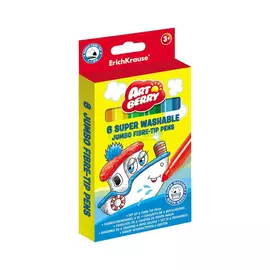 Erich Krause Набор фломастеров 6цв супер Jumbo Artberry коробка с подвесом (33041)
